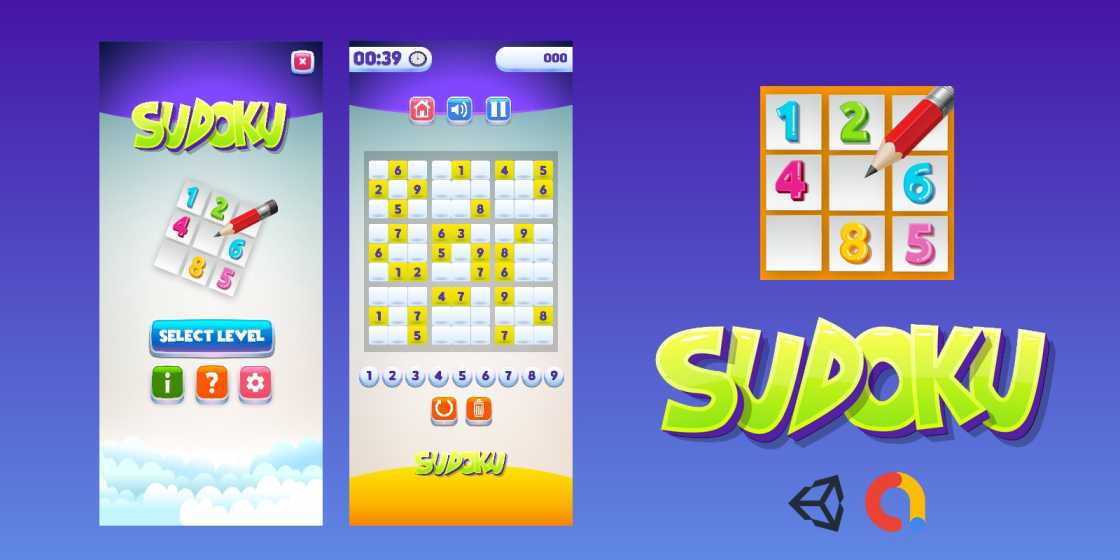Puzzle Game Sudoku Unity Source Code