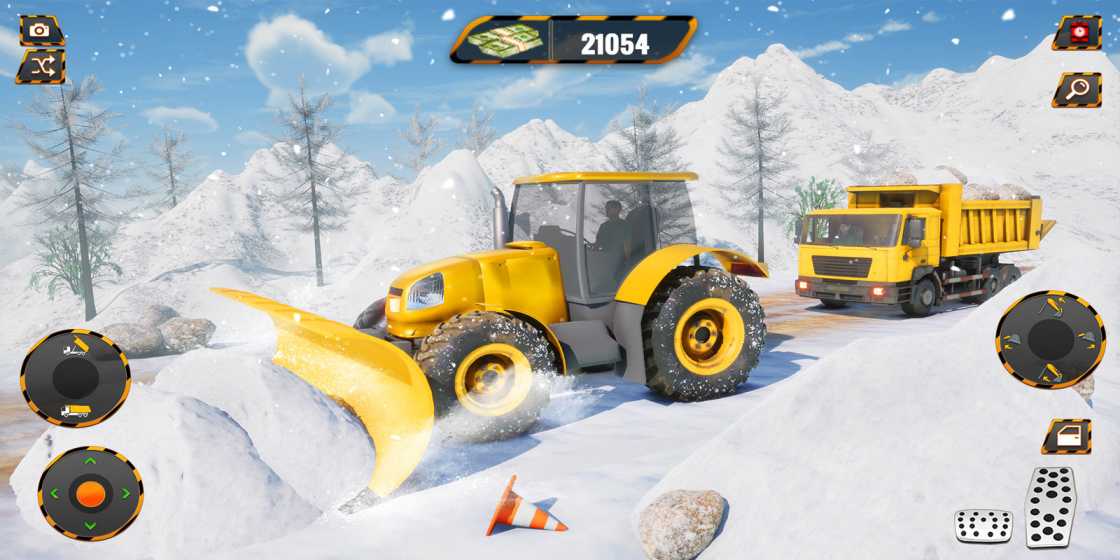 Snow Excavator JCB Game Unity Source Code