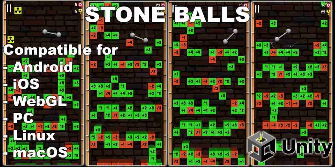 Stone Balls Puzzle Game Unity Source Code