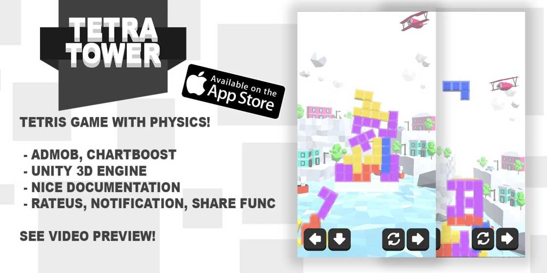 Tetra Tower Unity Game Source Code