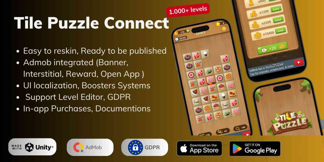 Tile Connect - Onet Animal Unity Source Code
