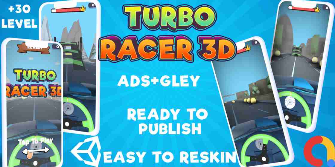 Turbo Racer 3D Unity Source Code