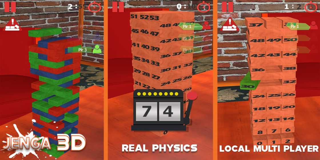 Wooden Block Tower Puzzle Game Unity Source Code