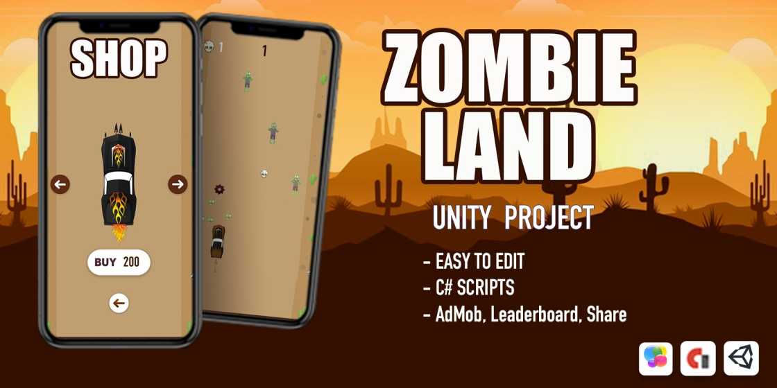 Zombie Land Unity Source Code