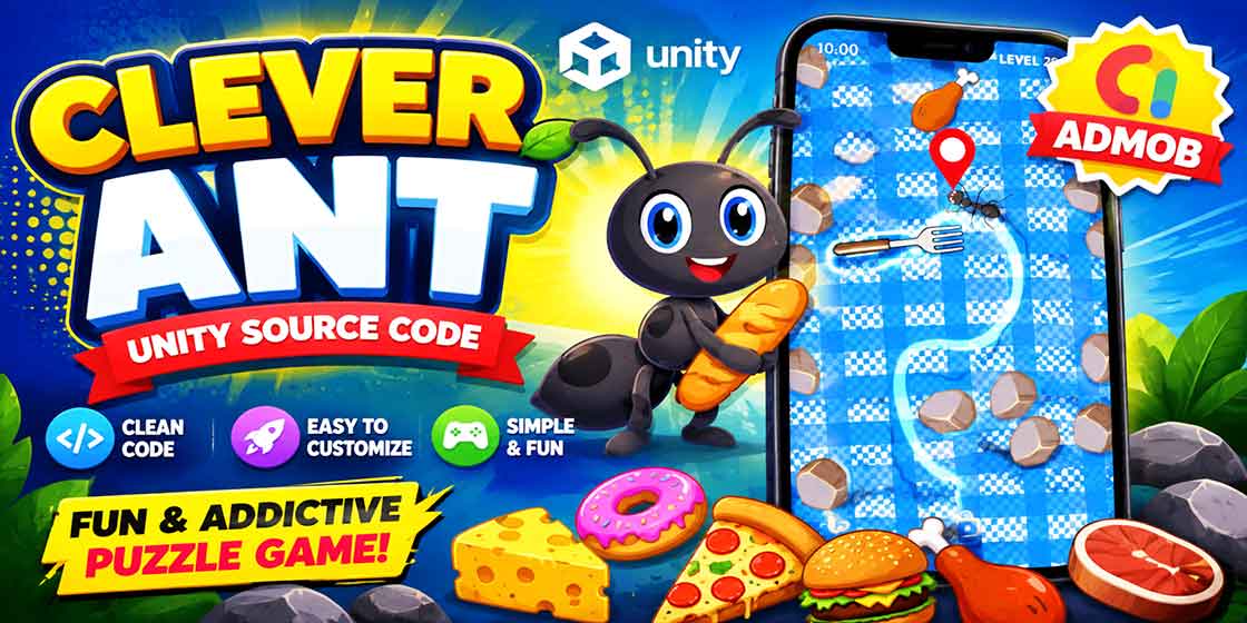 clever ant puzzle game unity source code