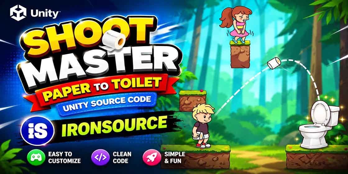 shoot master paper to toilet unity source code