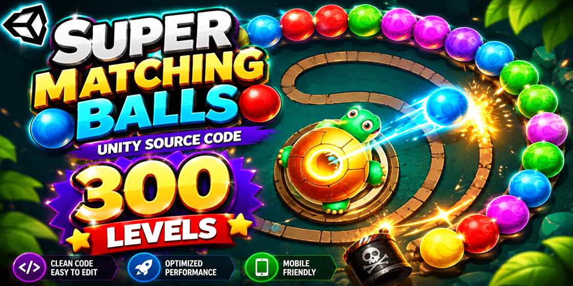 super matching balls unity source code